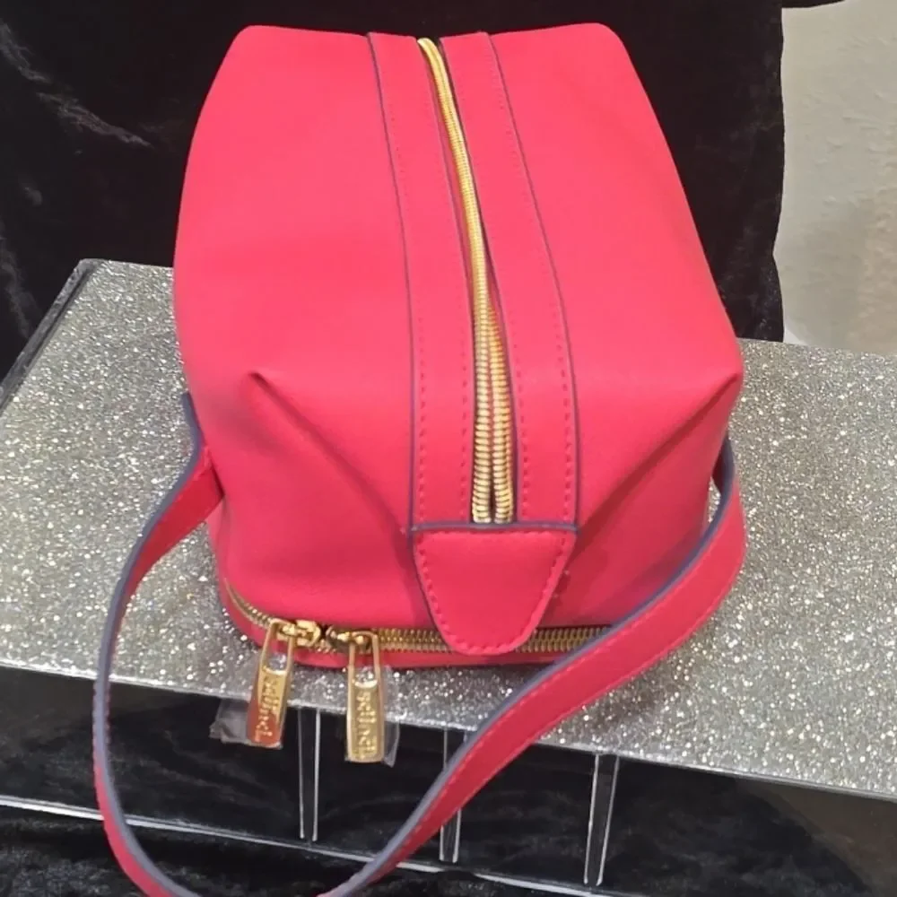 Scunci Double Zip‎ Toiletry Bag- Pink